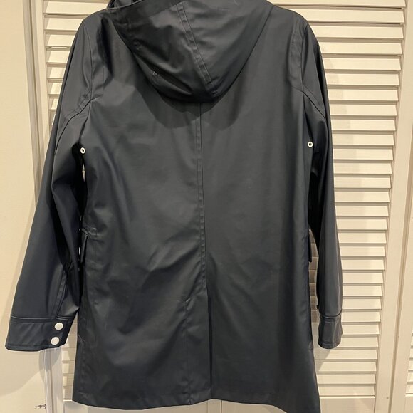 J.Crew women's blue rain coat size S - Picture 3 of 7
